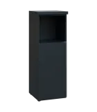 MHN 3 - 4DN kancelářská skříň, 1-dveřová/nika, levá, 1120x400x400, antracit